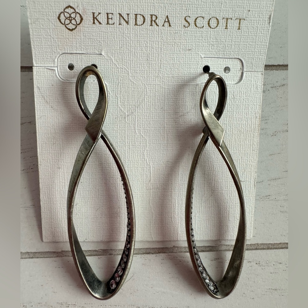 Kendra Scott Raquel Antique Silver Earrings